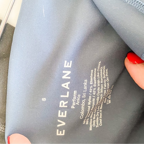 Everlane 3 Pieces Sportswear Yoga Workout Set Top + Short + Leggings Navy - Picture 5 of 8